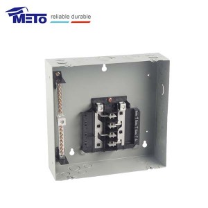 MTL812F China supplier 125a 8 way gray main metal squared panel board load center