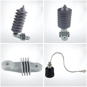 27KV 10KA polymer Power lightning arrester