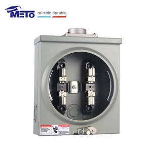 MT-100S-4J-RL-Y 100 amp digital power electric low price energy meter socket meter base with 4 jaws Hub