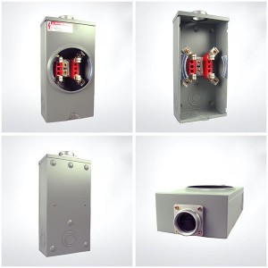 MT-200-4J-RL Best Factory Price 200 amp meter base underground hub meter panel meter socket jaws