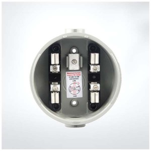 MT-100R-02 China low price energy watt box round 100amp meter socket