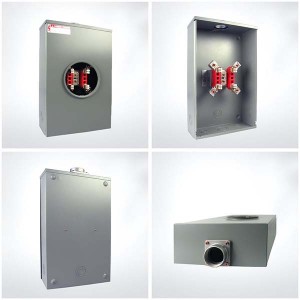 MT-200B-4J-R 200 amp low price electric meter enclosure box base meter socket center with 4 jaws