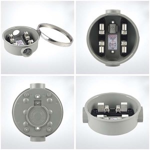 MT-100R-05 China single phase 100 amp digital electric power round meter socket with 4 jaws