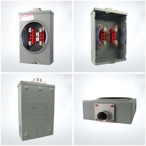 MT-125E-4J-RL ISO 9001 Factory watt 125amp ringless energy single phase Meter Socket/Meter Base