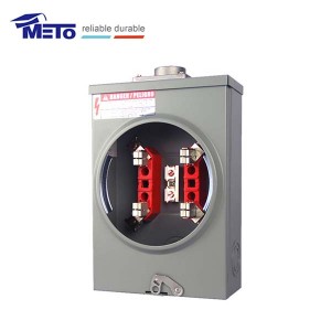 MT-125E-4J-RL ISO 9001 Factory watt 125amp ringless energy single phase Meter Socket/Meter Base
