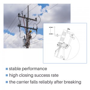 27kv polymer silicon rubber dropout fuse cutout