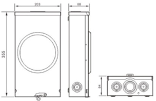 MT-125S Series Meter Socket Drawing 2
